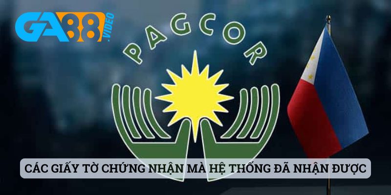 Các giấy tờ chứng nhận mà hệ thống đã nhận được